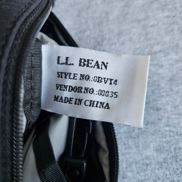 LL Bean Sling Bag Womens Small Y2K Lightweight Travel Pouch Wristlet Vintage Blk - Picture 6 of 7